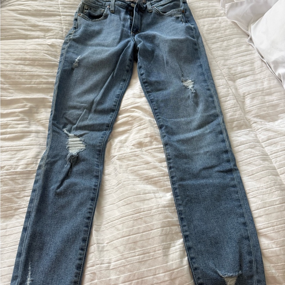 Joe's Jeans Women's Skinny Distressed Denim - Medium Blue